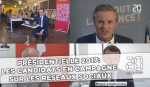 Présidentielle 2017 :  Les candidats en campagne  sur les réseaux sociaux