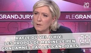 Rafle du Vel d’Hiv:  Les propos de Marine Le Pen condamnés par les candidats