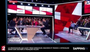 Emmanuel Macron : La prof qui a piégé France 2 avoue son soutien à François Fillon (Vidéo)