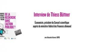 RIGP 2017 : interview de l'économiste allemand Thiess Büttner
