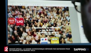 Manuel Valls – Envoyé spécial : La somme astronomique dépensée pour des sondages (Vidéo)