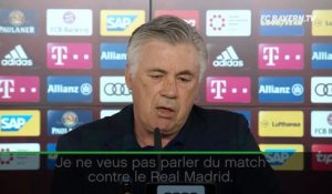 27e j. - Ancelotti ne veut pas entendre parler du Real