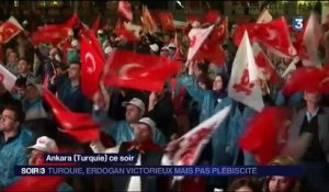Turquie : Erdogan victorieux mais pas plébiscité