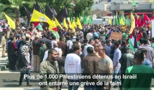 Manifestations en soutien aux prisoniers palestiniens