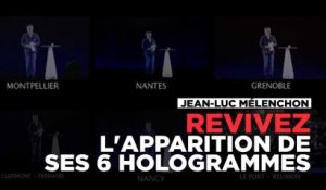 Jean-Luc Mélenchon et ses six hologrammes, de Dijon à la Réunion