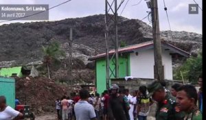 Sri Lanka : dans une décharge, une immense pile d’ordures s’effondre sur un bidonville