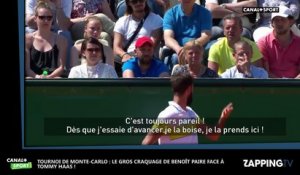 Monte-Carlo : Benoît Paire craque complètement et insulte Tommy Haas