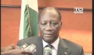 Retour du Président Ouattara après avoir assisté au 17ème sommet de l'Union Africaine