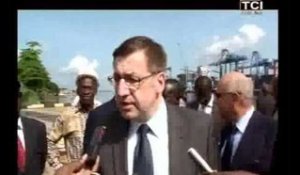 Relance économique : Visite du port d'Abidjan par le Ministre des affaires étrangère belge