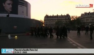 Présidentielle 2017 :  des heurts à Bastille entre CRS et antifascistes