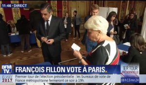 François Fillon a voté à Paris