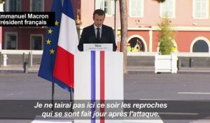 Attentat de Nice: Macron "comprend la colère" contre l'Etat