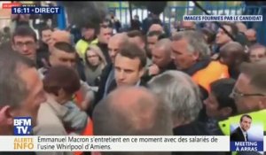 "Je reviendrai pour vous rendre compte" Macron s'engage devant les salariés de Whirlpool