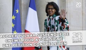 Pour avoir signé une pétition contre Marine Le Pen,  Audrey Pulvar suspendue de CNews