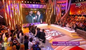 Cyril Hanouna intercepte Emmanuel Macron à sa sortie de TF1