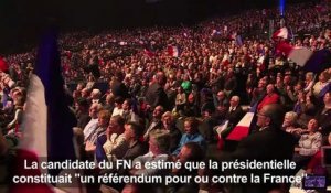 A Nice, Le Pen propose de "dompter la mondialisation"