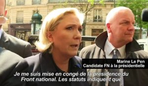 Présidence du FN: Jalkh "très affecté", selon Marine Le Pen