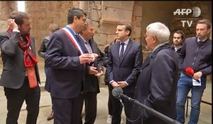 Présidentielle: Macron en visite à Oradour-sur-Glane
