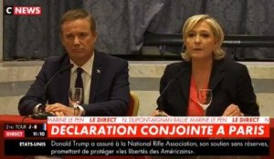 Marine Le Pen : Nicolas Dupont-Aignan sera son Premier ministre en cas de victoire (Vidéo)