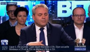 Xavier Bertrand dénonce "des petits arrangements" entre Nicolas Dupont-Aignan et Marine Le Pen