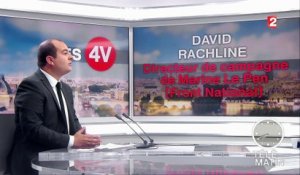 4 Vérités - Présidentielle : "Le véritable plagiat, c'est Macron qui passe son temps à plagier Hollande", lance Rachline (FN)