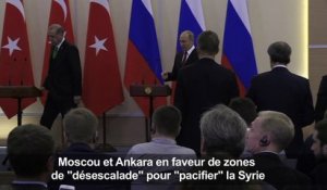 Moscou et Ankara en faveur de zones de "désescalade" en Syrie