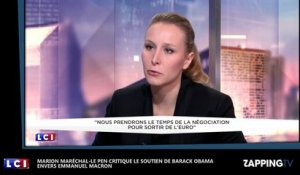 Obama soutient Macron : Marion Maréchal-Le Pen dénonce une "ingérence" (vidéo)