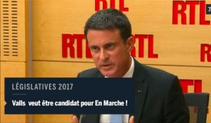 Valls veut se présenter aux législatives sous l’étiquette La République en marche