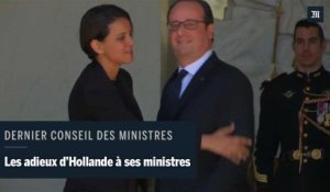Ultime conseil des ministres du quinquennat de François Hollande