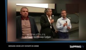 Bernard-Henri Lévy, entarté une nouvelle fois à Belgrade (Vidéo)