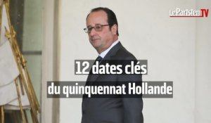 François Hollande : 12 dates clés  de son quinquennat