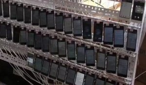 10000 téléphones pour une ferme à clics (Chine)