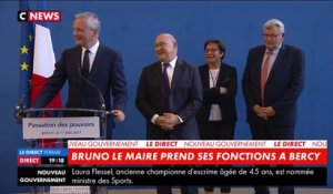 Bruno Le Maire prend ses fonctions de ministre de l'Economie à Bercy
