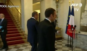 Macron reçoit le président du Conseil européen à l'Elysée