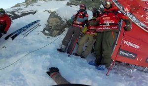 Adrénaline - Snowboard : Le run vainqueur de Sammy Luebke sur l'Xtrem Verbier 2017 en GoPro