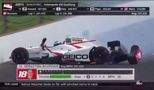 500 miles d'Indianapolis : Regardez le spectaculaire accident du Français Sébastien Bourdais