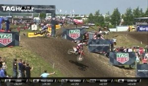 MXGP of Germany Pauls Jonass & Jeremy Seewer battle for the first position