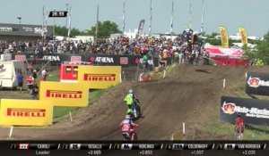 MXGP of Germany Herlings passes Desalle after the start