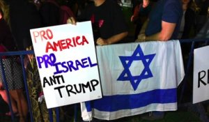 Des militants manifestent contre Trump à Jérusalem