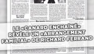 Le «Canard enchaîné» révèle un «arrangement familial» de Richard Ferrand