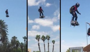 Franky Zapata teste le Flyboard Air (Arizona)