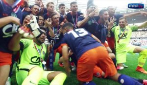 Gambardella : Joie de Montpellier après la victoire en finale