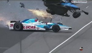 Un accident féroce dans la course automobile américaine "Indy 500"