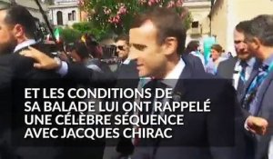 Pendant le G7, Macron imite Chirac