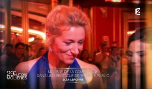 Molière de la Comédienne (Théâtre Public): Elsa Lepoivre - Molières 2017
