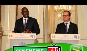 Conference de presse en marge de la visite d'Etat du Président Macky Sall à Paris