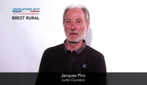 Législatives 2017. Jacques Piro : 3e circonscription du Finistère (Brest rural)