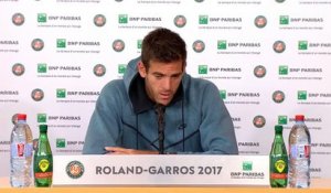 Roland-Garros - Del Potro : ''Dur d'avoir un ami qui pleure en face de vous''