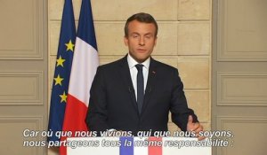 Pour Macron: "make our planet great again" (anglais sous-titré)