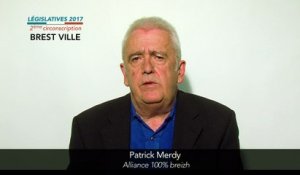 Législatives 2017. Patrick Merdy : 2e circonscription du Finistère (Brest)